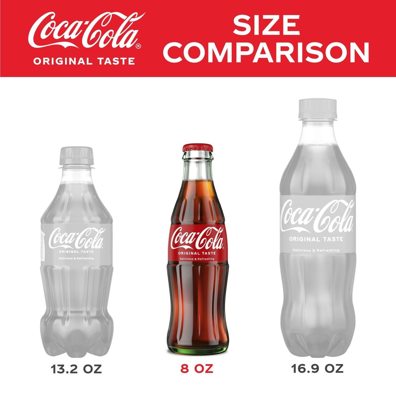 Coca-Cola Classic Coke 8 oz Glass Bottles