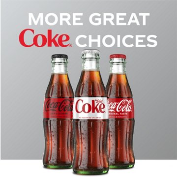 Diet Coke Soda Soft Drink 6 pk Glass Bottles