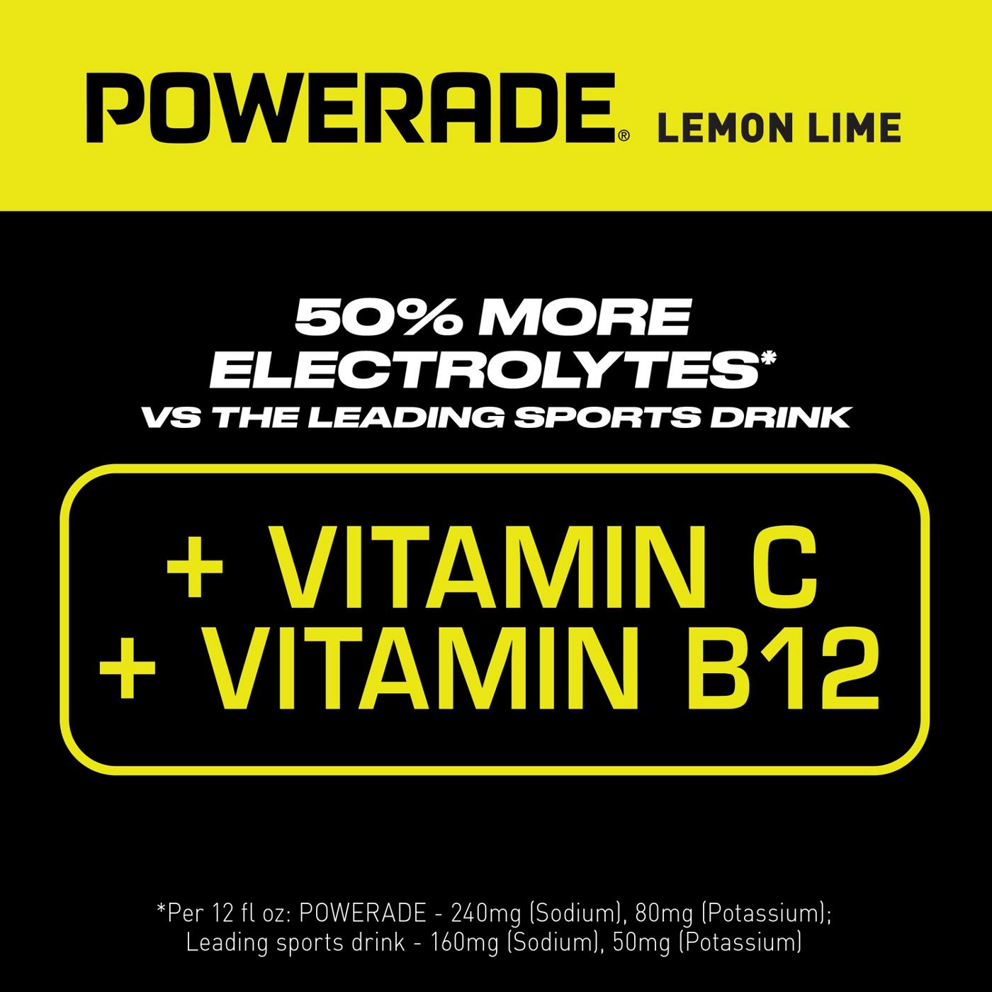 Powerade Lemon Lime Sports Drink; image 5 of 6