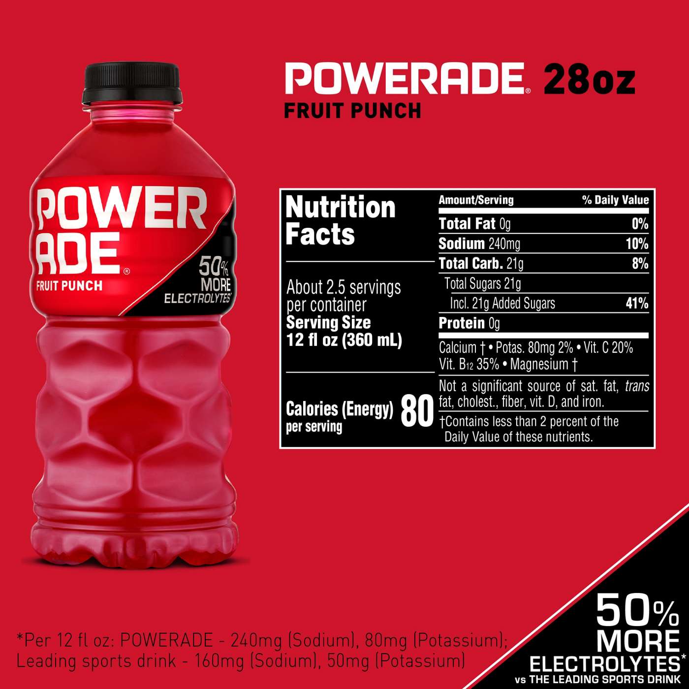 Powerade Fruit Punch Sports Drink; image 3 of 7