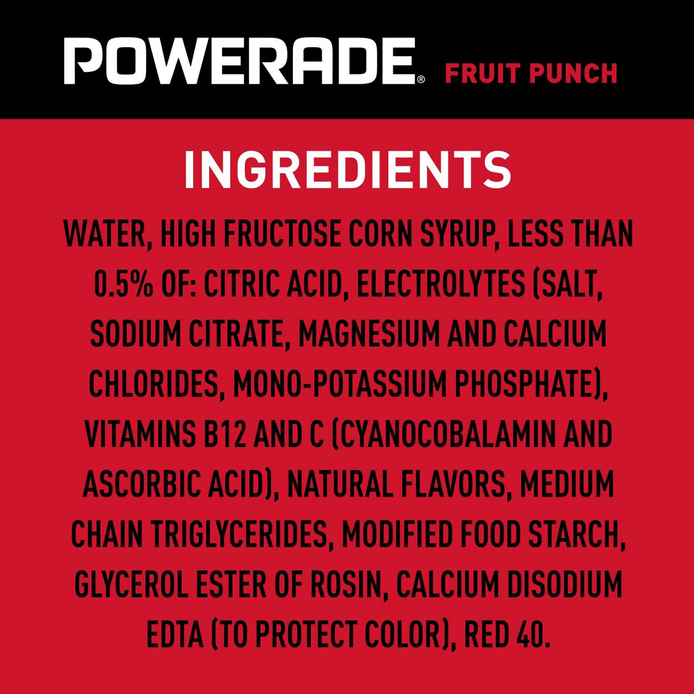 Powerade Fruit Punch Sports Drink; image 5 of 7