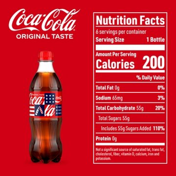 Coca-Cola Soda Soft Drink 6 pk Bottles, 16.9 oz