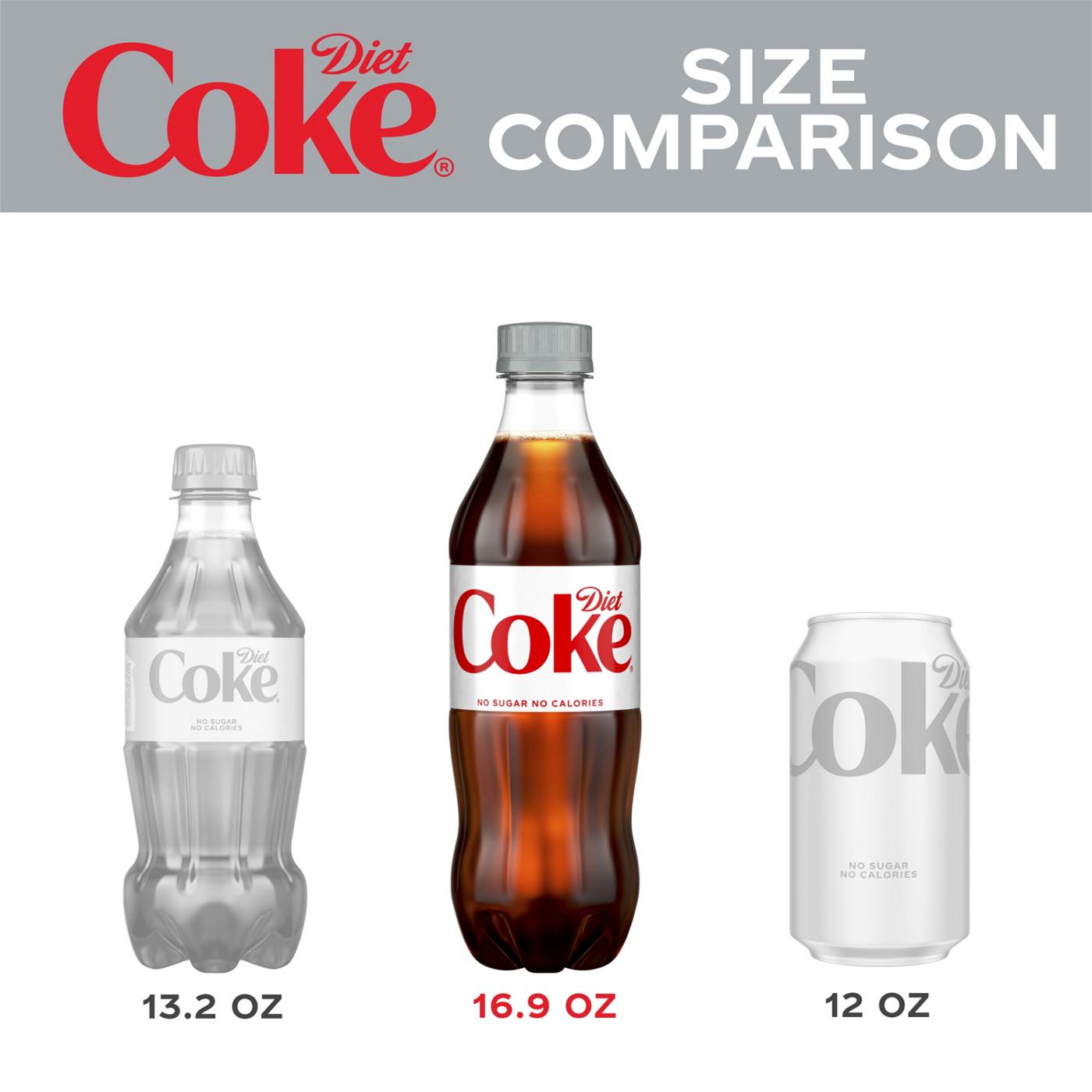 Diet Coke Soda Soft Drink 6 pk Bottles; image 8 of 11