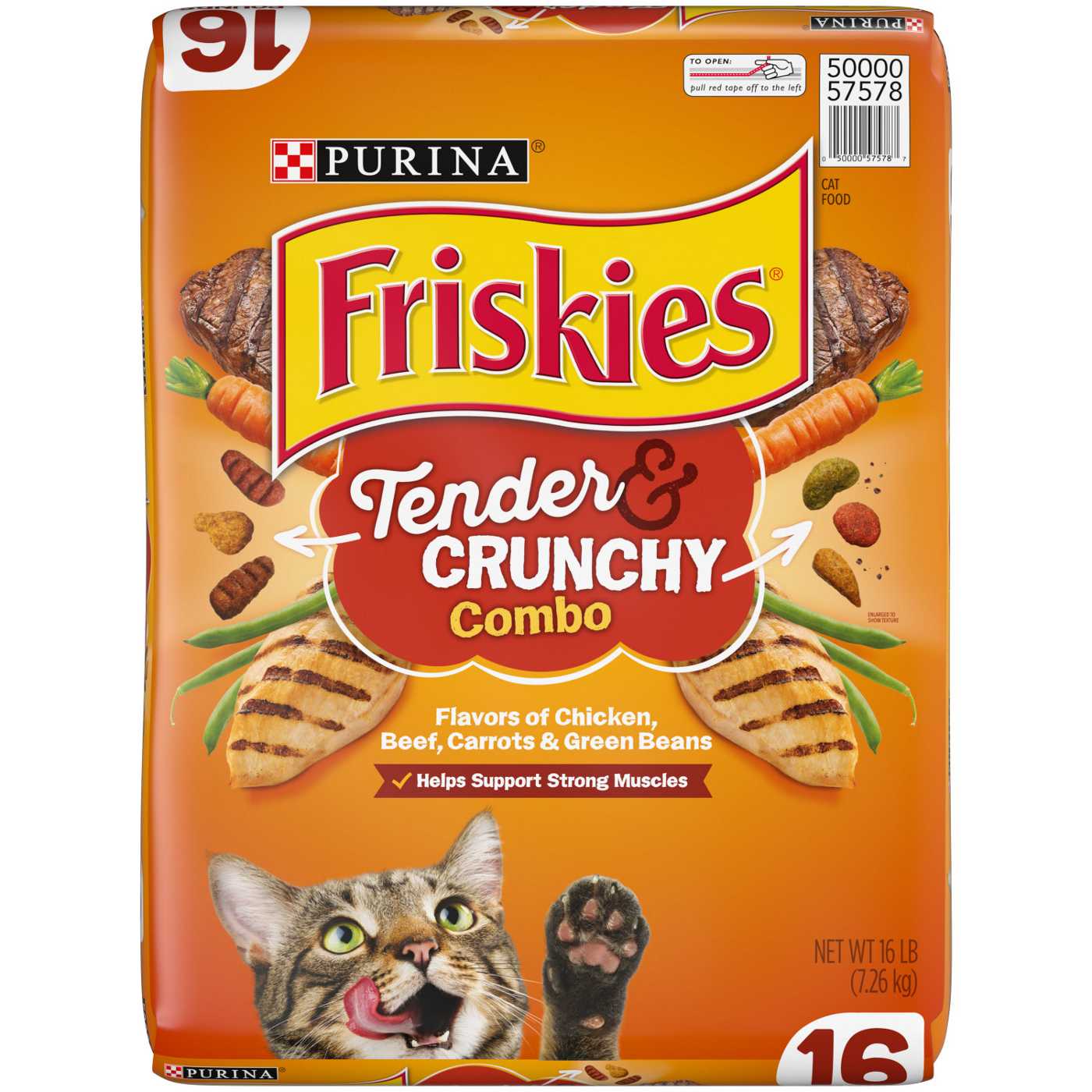Friskies Purina Friskies Dry Cat Food, Tender & Crunchy Combo; image 1 of 10