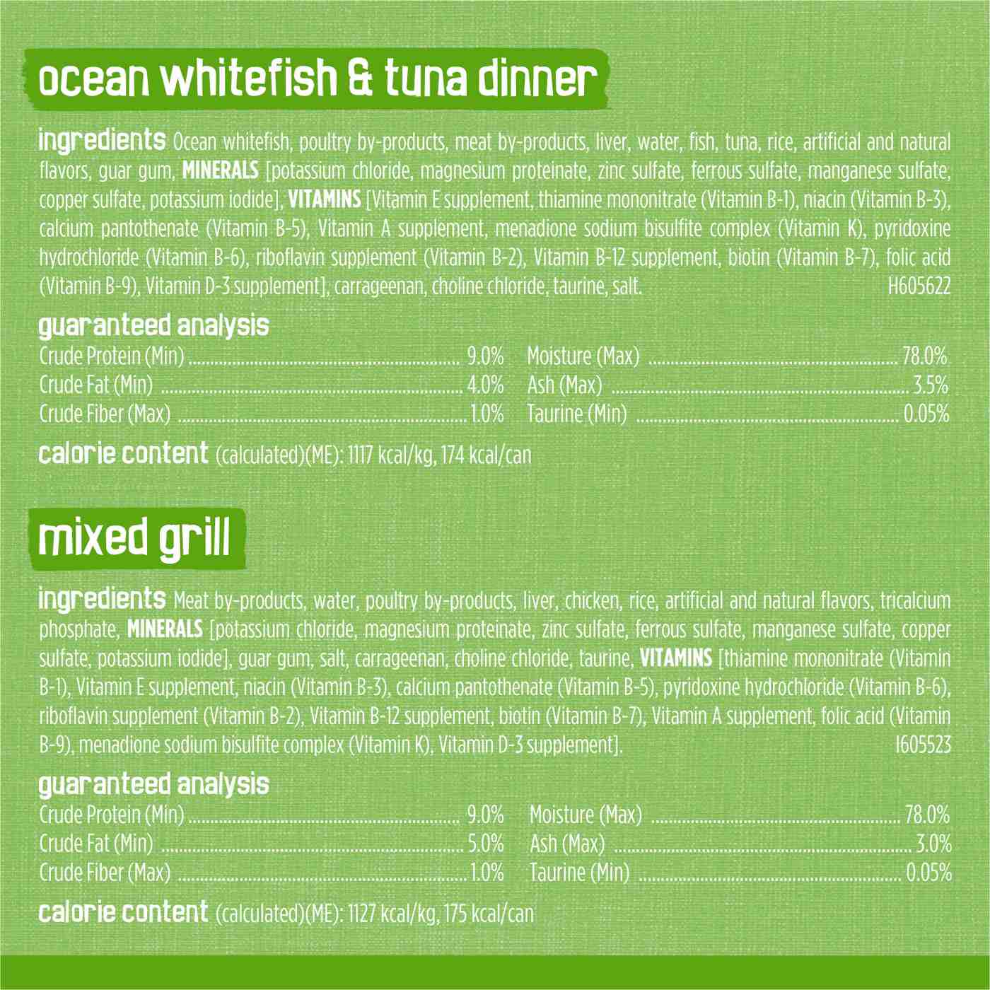 Friskies Purina Friskies Wet Cat Food Pate Variety Pack, Ocean Whitefish and Tuna, Mixed Grill