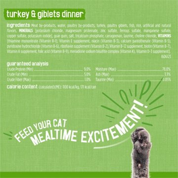 Friskies Purina Pate Wet Cat Food Variety Pack - Ocean Whitefish and Tuna Dinner, Mixed Grill, Turkey and Giblets Dinner, 5.5 oz