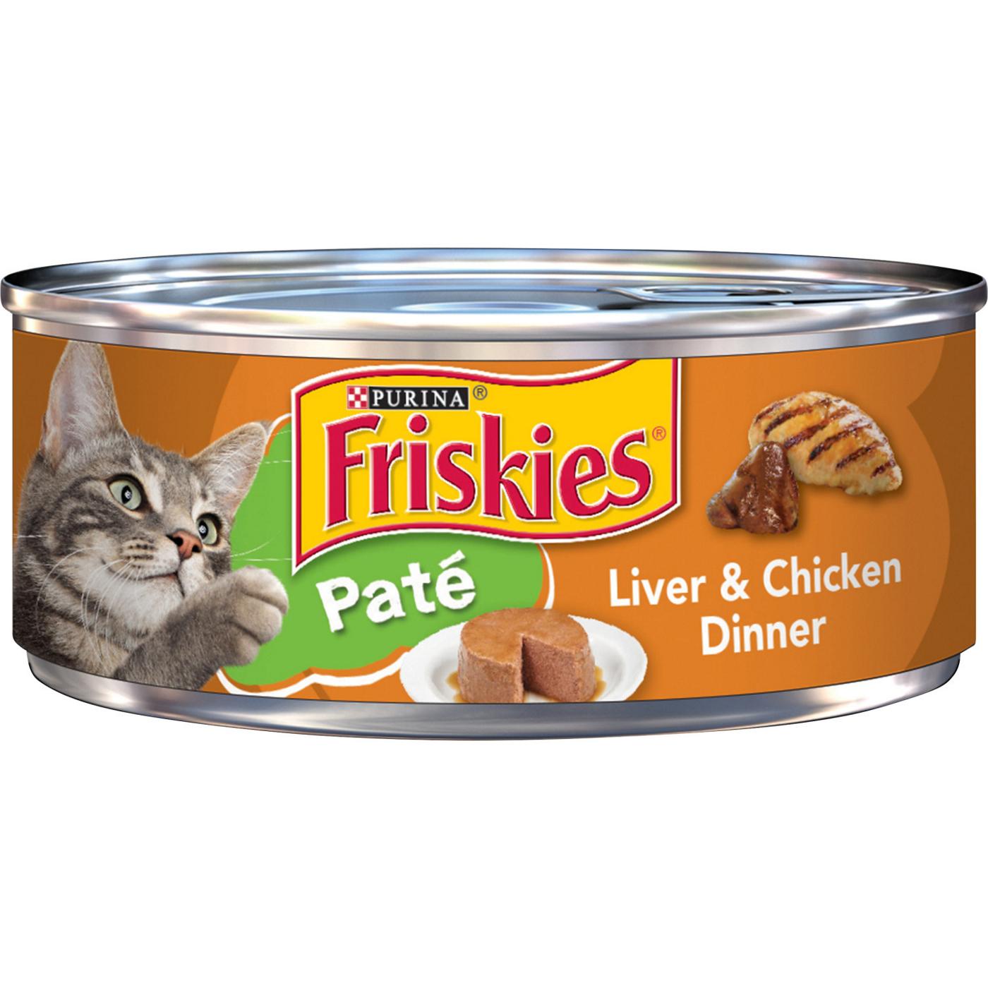 Friskies Purina Friskies Pate Wet Cat Food, Liver & Chicken Dinner; image 1 of 3