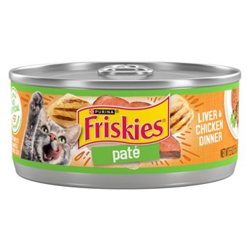Friskies Purina Wet Cat Food Pate - Liver and Chicken Dinner