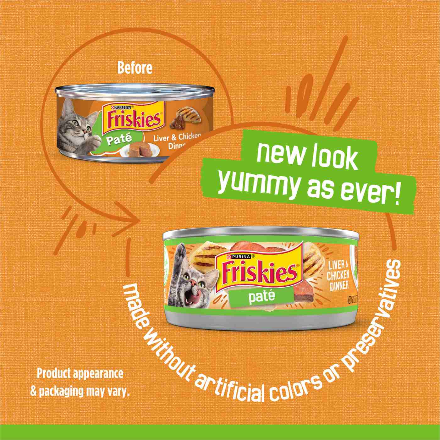 Friskies liver clearance and chicken pate