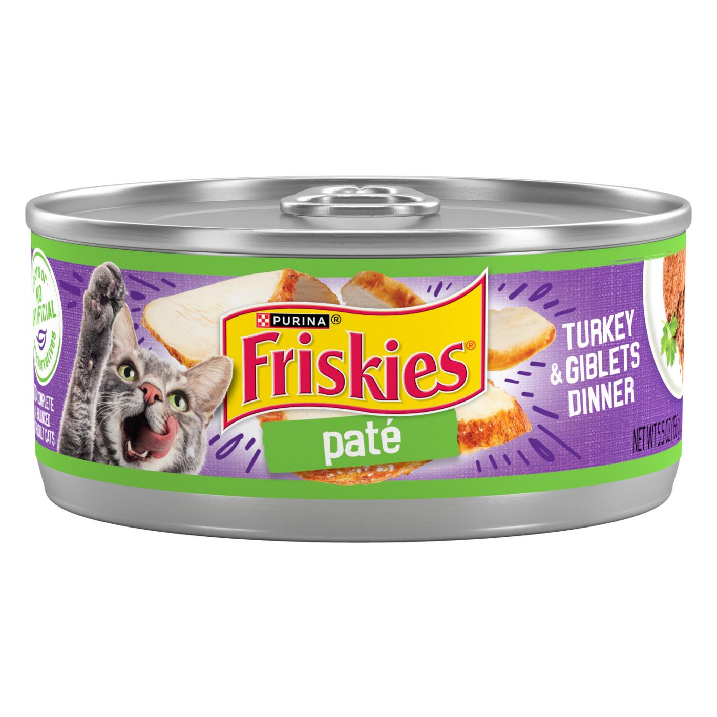 Friskies Purina Friskies Pate Wet Cat Food, Turkey & Giblets Dinner; image 1 of 5