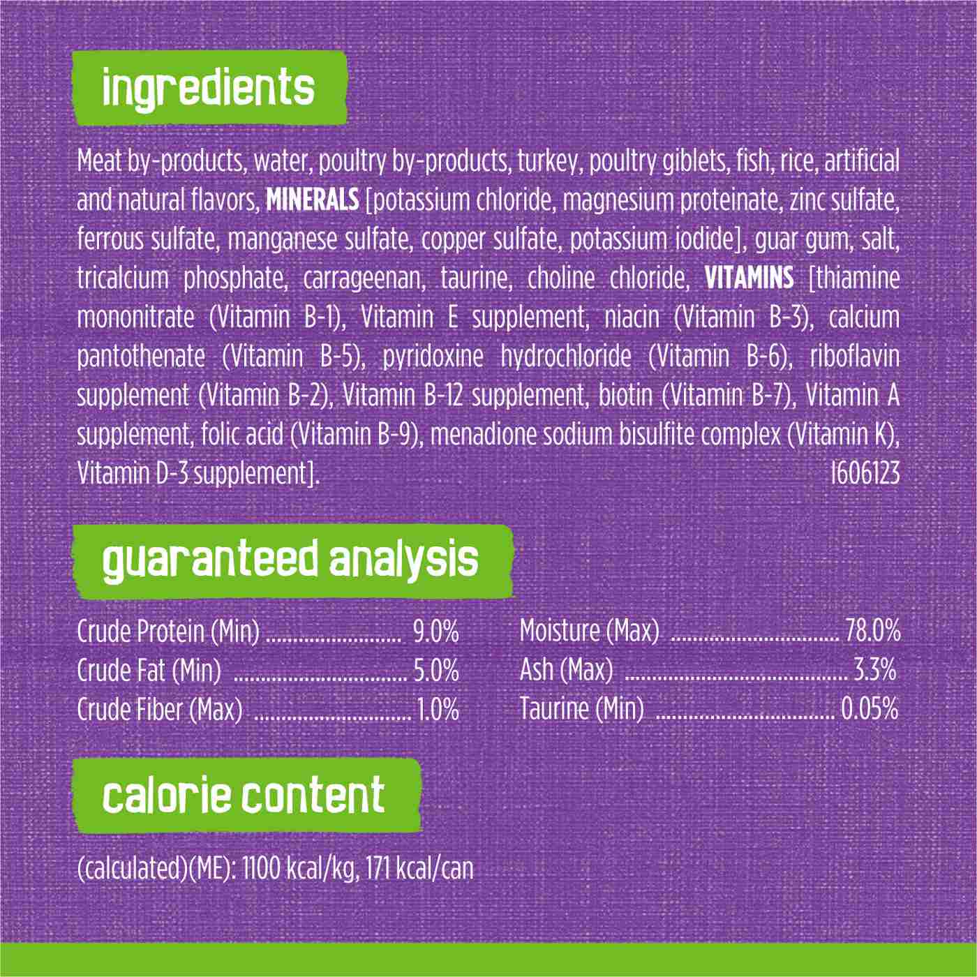 Friskies Purina Friskies Pate Wet Cat Food, Turkey & Giblets Dinner Shop Food at HEB