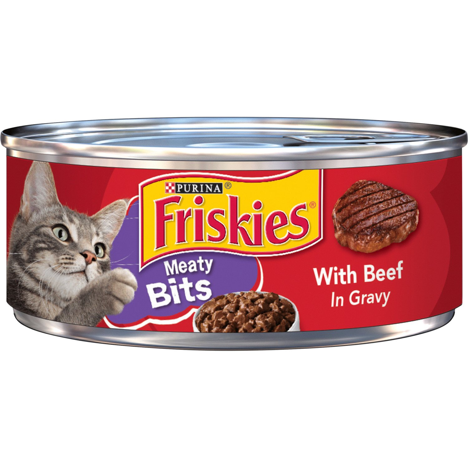 Purina Friskies Meaty Bites with Beef in Gravy Wet Cat Food Shop Cats