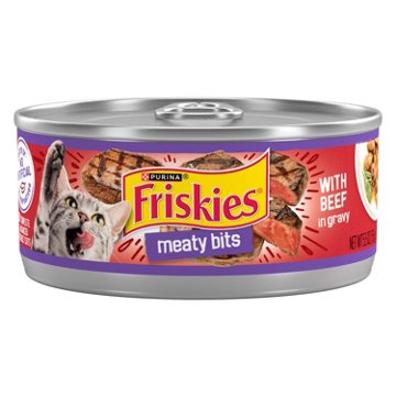 Friskies Purina Wet Cat Food Meaty Bits - Beef in Gravy