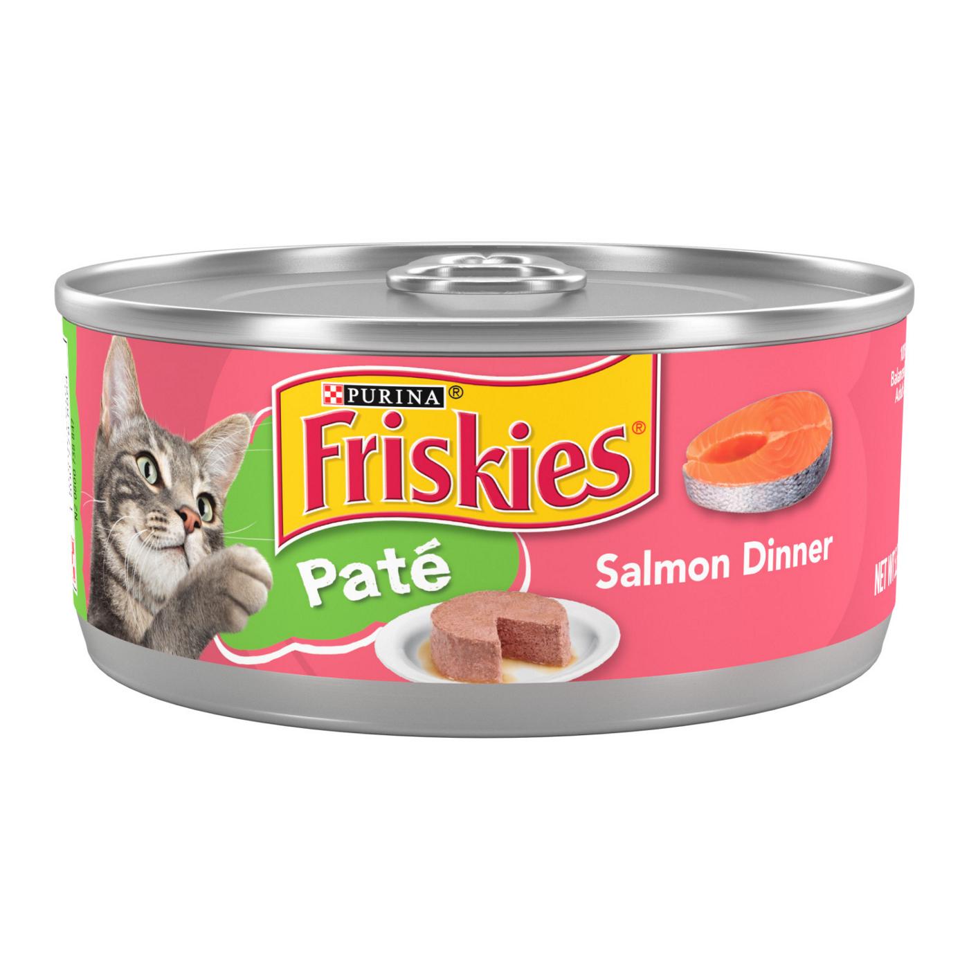 Friskies Purina Friskies Wet Cat Food Pate, Salmon Dinner; image 1 of 5