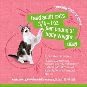 Friskies Purina Wet Cat Food Pate - Pate Salmon Dinner