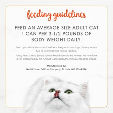 Fancy Feast Purina Classic Grain Free Wet Cat Food Pate - Salmon Feast