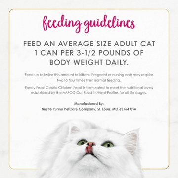 Fancy Feast Purina Classic Grain Free Wet Cat Food Pate - Chicken Feast