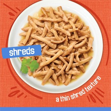 Friskies Purina Shreds in Wet Cat Food Gravy - Chicken and Salmon Dinner, 5.5 oz