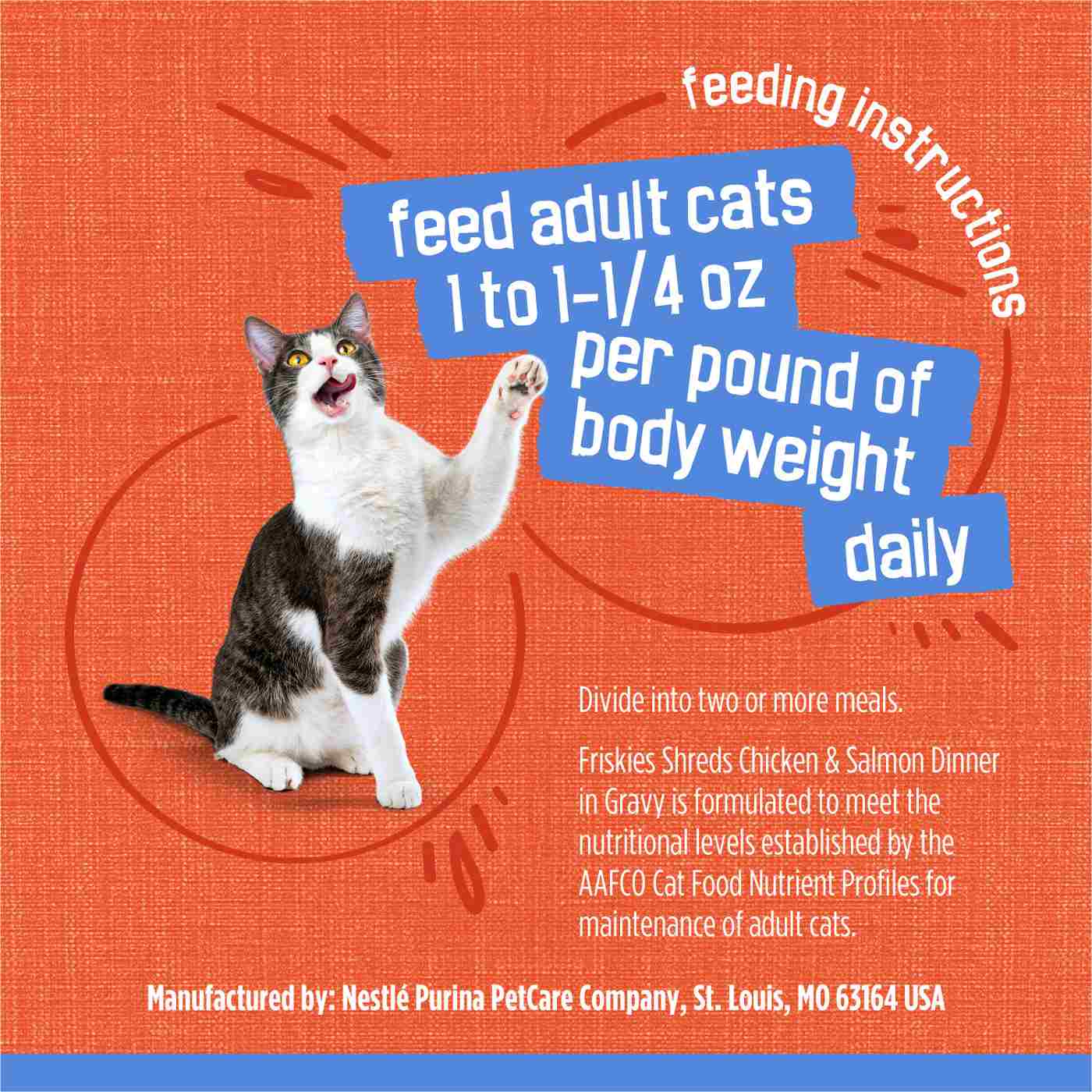 Friskies Purina Shreds in Wet Cat Food Gravy - Chicken and Salmon Dinner; image 7 of 9