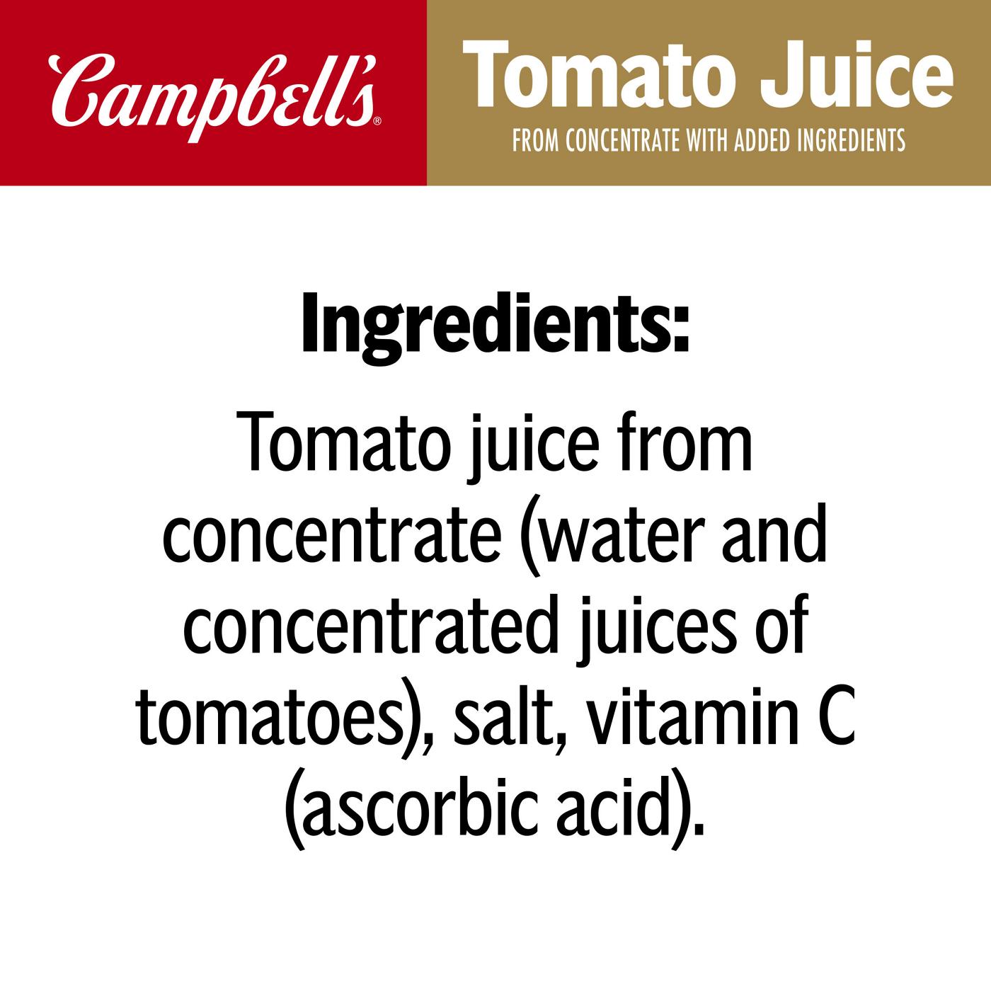 Campbell's 100% Tomato Juice; image 5 of 7