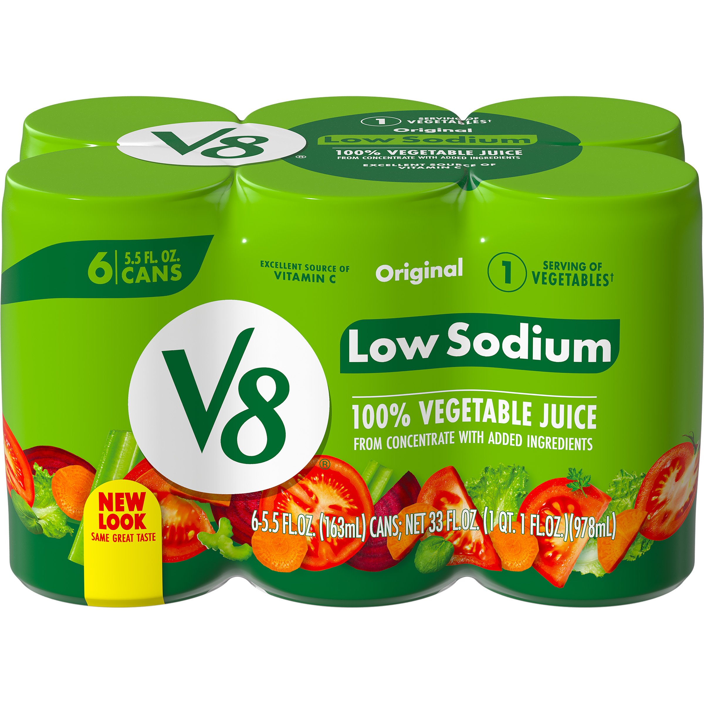 V8 Original 100 Vegetable Juice Low Sodium 5.5 oz Cans Shop Juice at