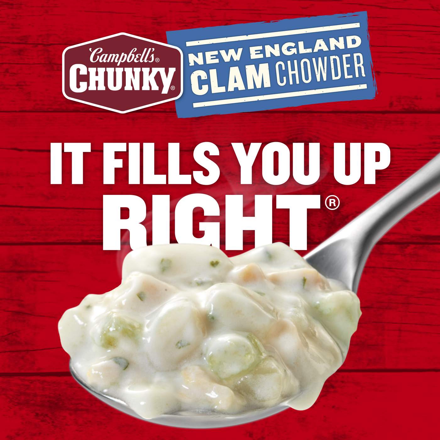 Campbell's Chunky New England Clam Chowder; image 3 of 9