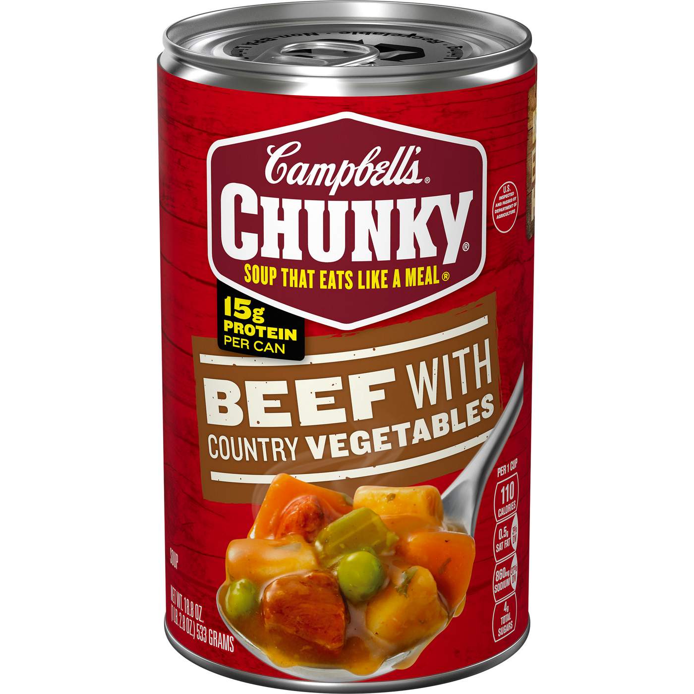 Campbell's Chunky Beef Soup with Country Vegetables; image 1 of 10