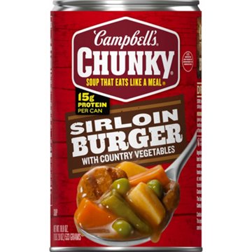 Campbell's Chunky Sirloin Burger with Country Vegetables Beef Soup