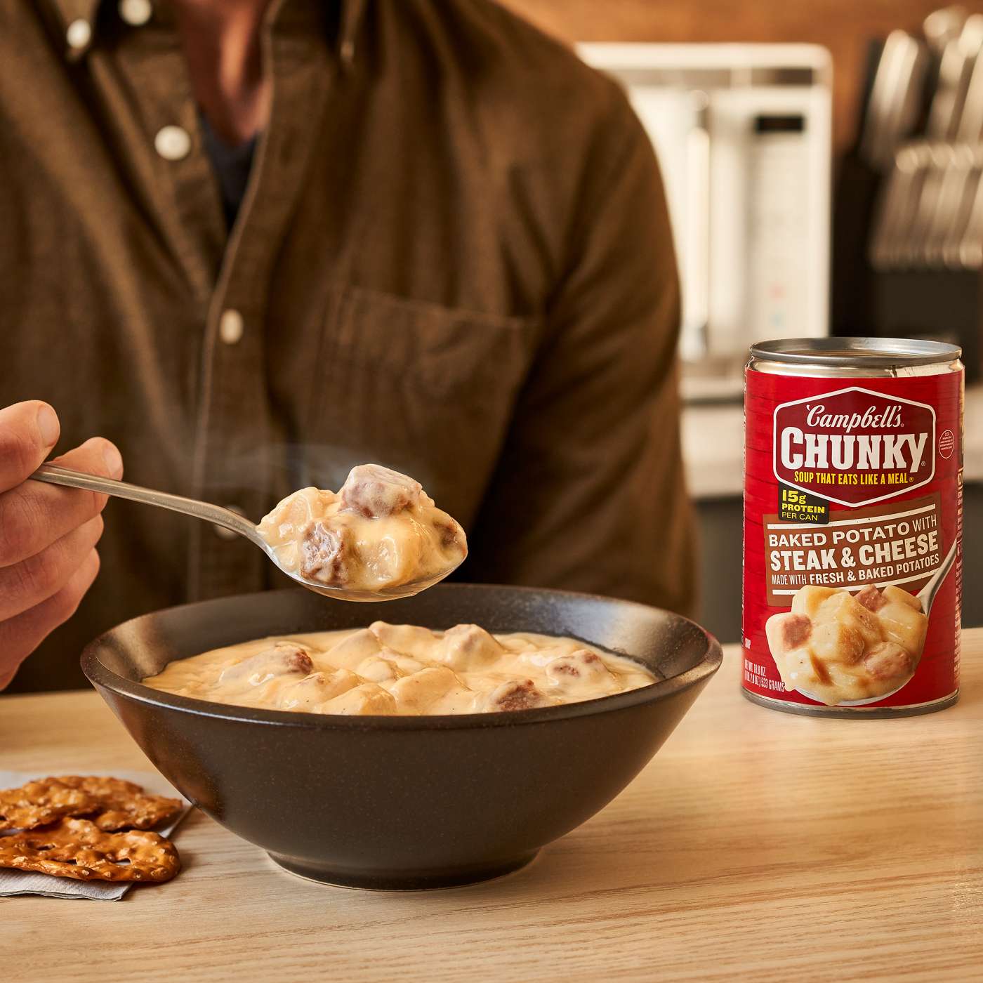 Campbell's Chunky Steak & Potato Soup; image 8 of 10