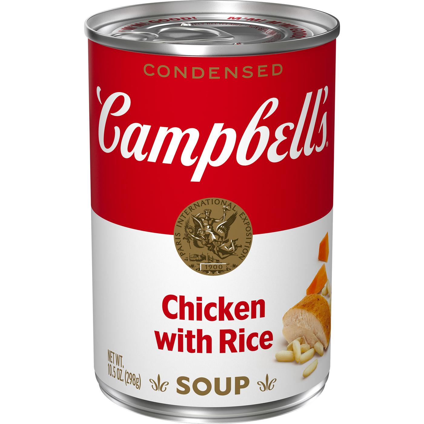 Campbell's Condensed Chicken With Rice Soup; image 1 of 6