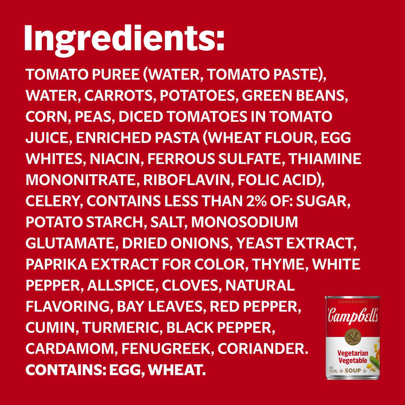 Campbell's Condensed Vegetarian Vegetable Soup; image 3 of 9