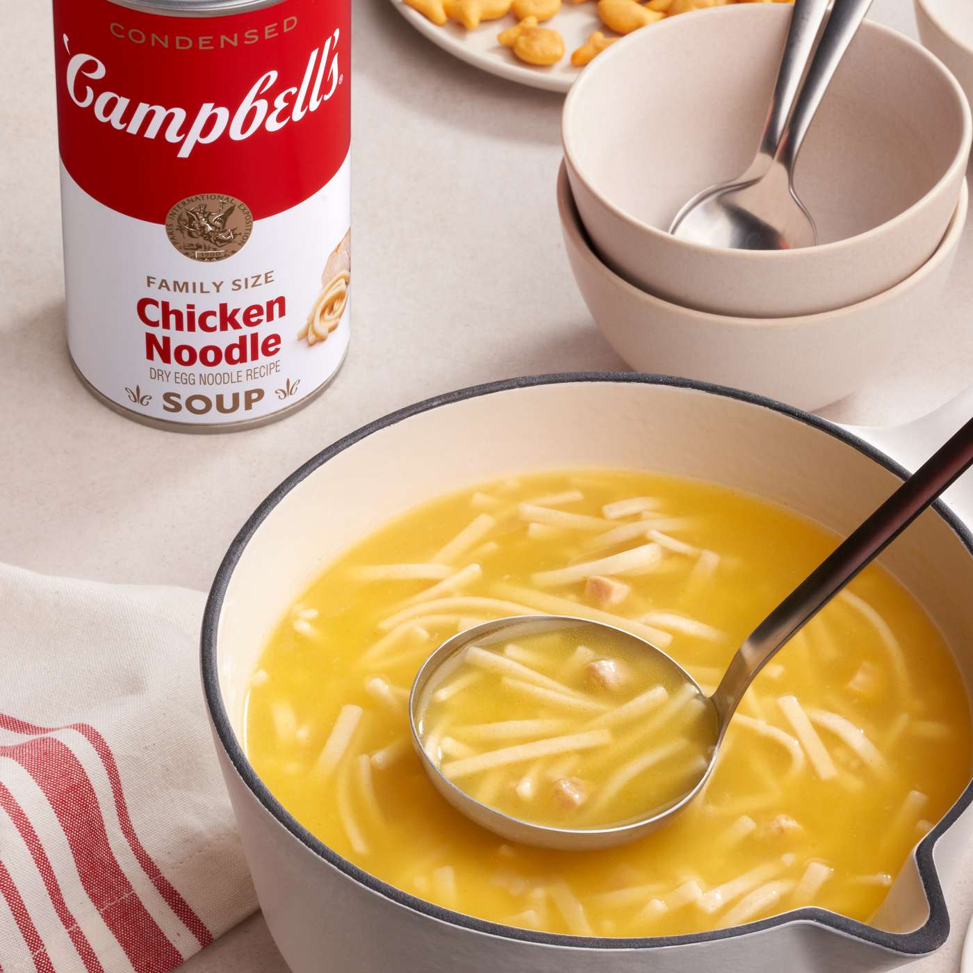 Campbell's Condensed Chicken Noodle Soup Dry Egg Noodle Recipe; image 2 of 9