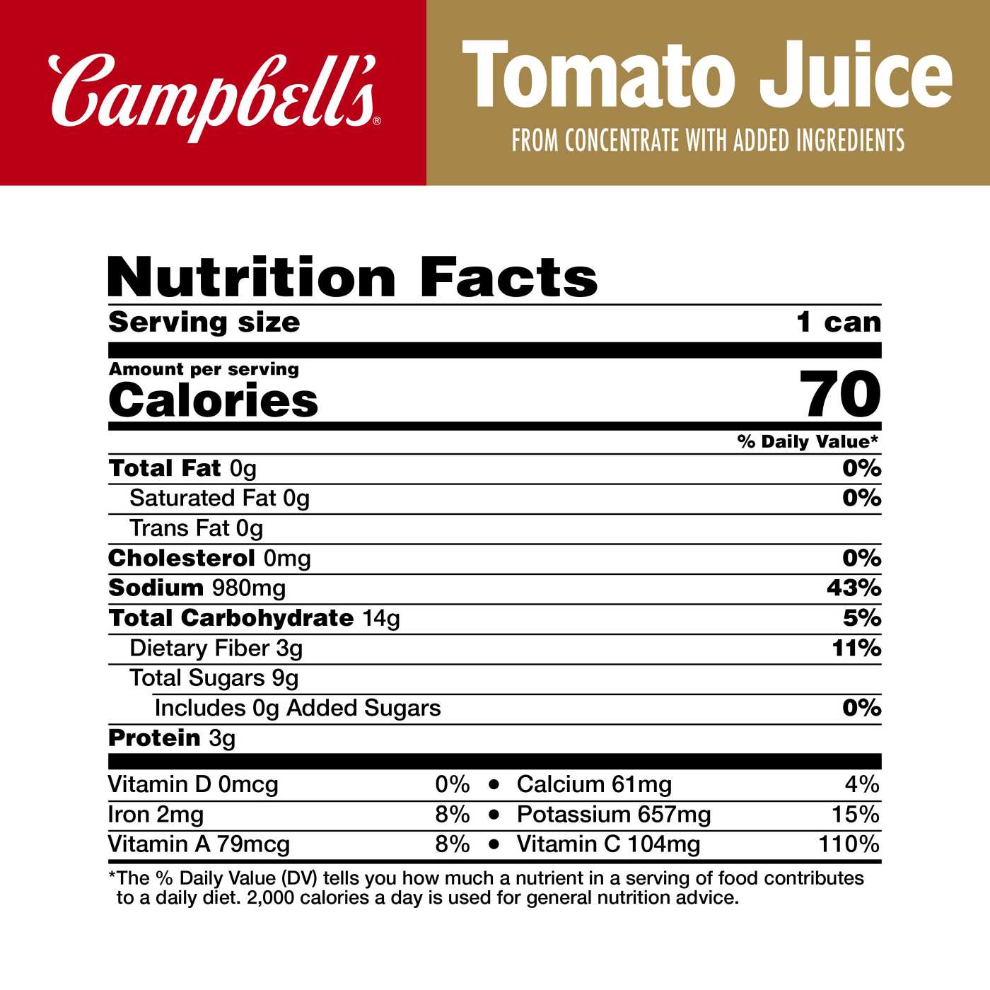 Campbell's JUICE, TOMATO; image 6 of 6