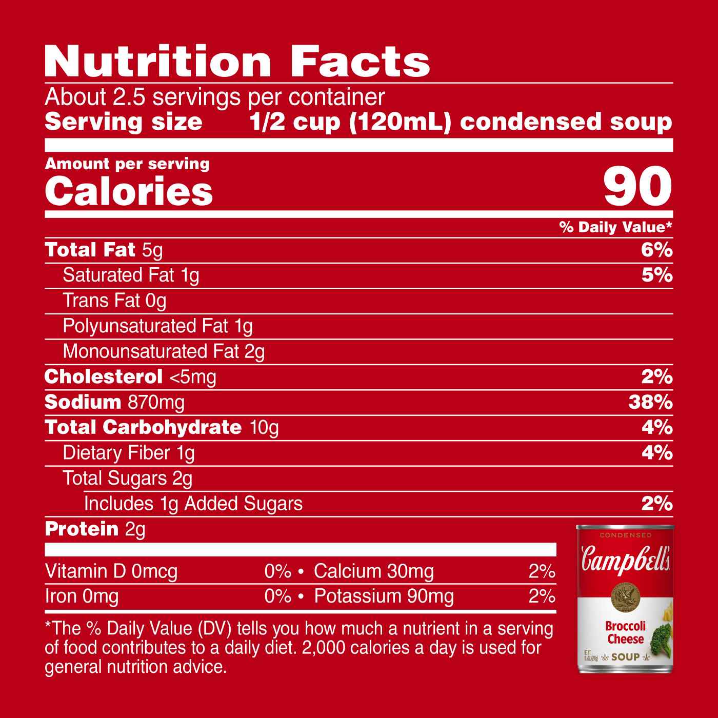 Campbell's Condensed Broccoli Cheese Soup; image 3 of 7