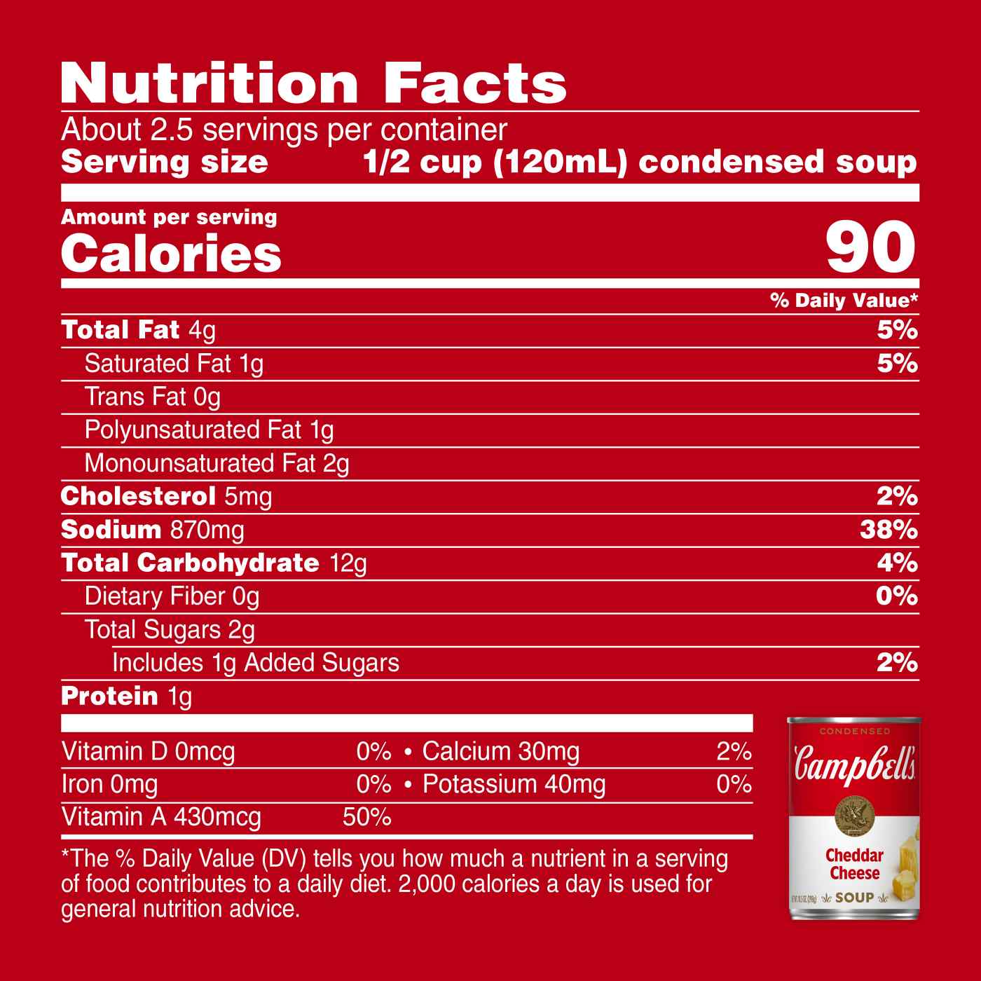 Campbell's Condensed Cheddar Cheese Soup; image 2 of 7