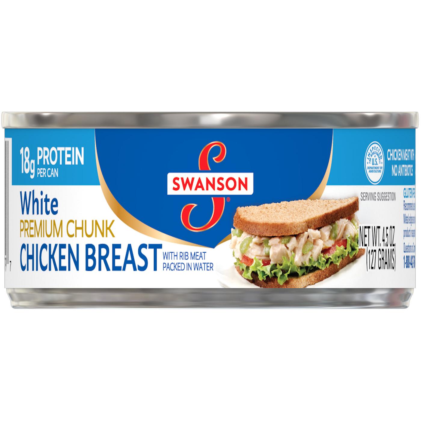 Swanson White Premium Chunk Canned Chicken Breast in Water; image 1 of 4