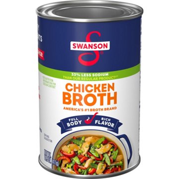 Swanson 33% Less Sodium Chicken Broth, 14.5 oz