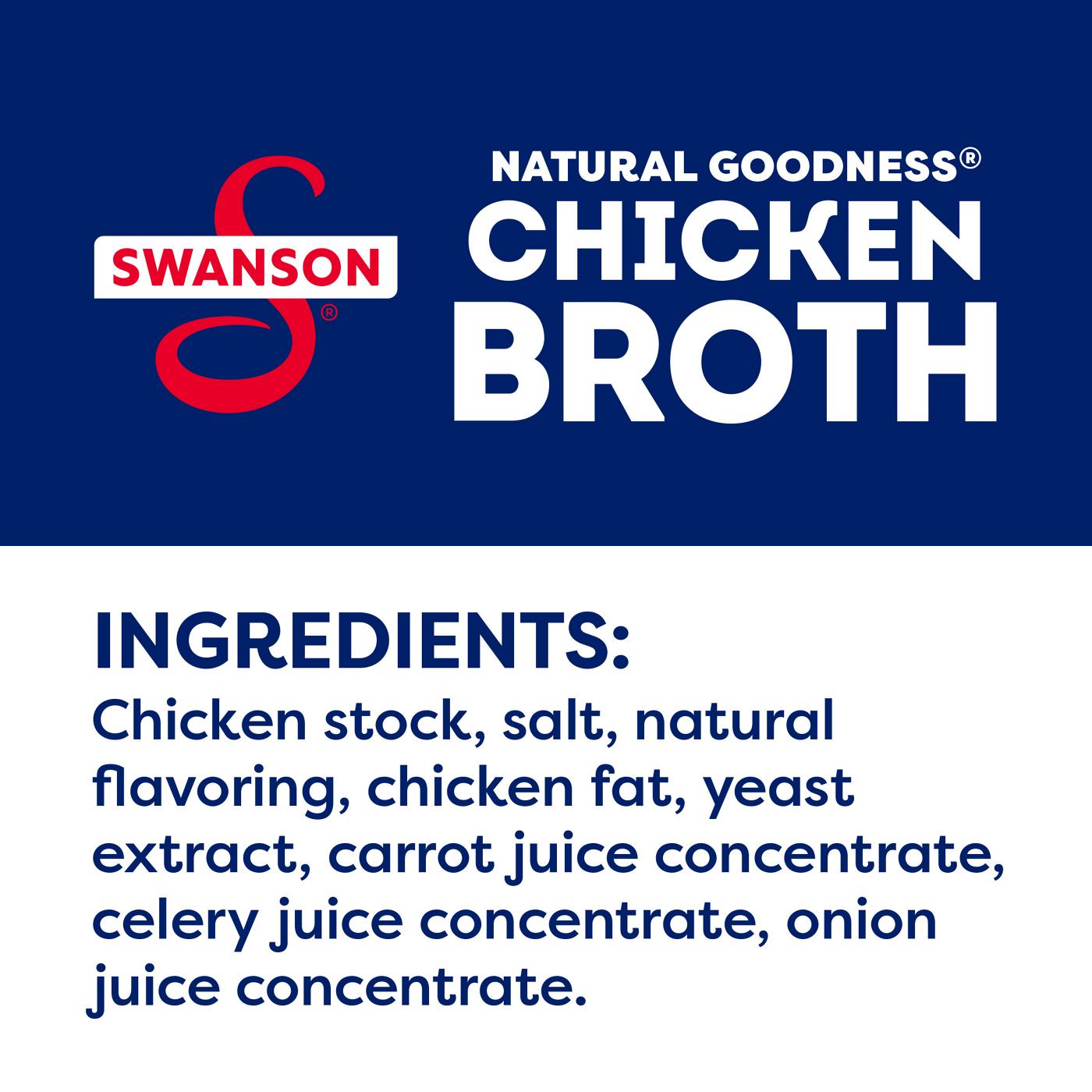 Swanson 100% Natural, 33% Less Sodium Chicken Broth; image 6 of 9