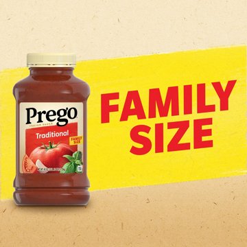 Prego Traditional Pasta Sauce, 45 oz