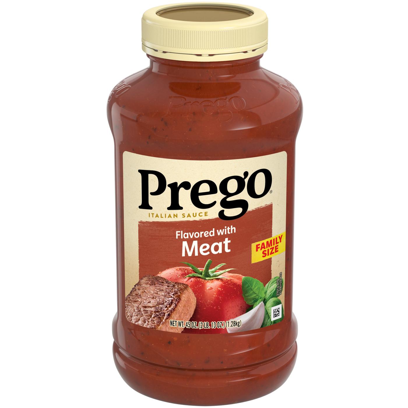 Prego Flavored with Meat Pasta Sauce; image 1 of 9