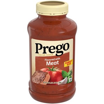 Prego Flavored with Meat Pasta Sauce, 45 oz