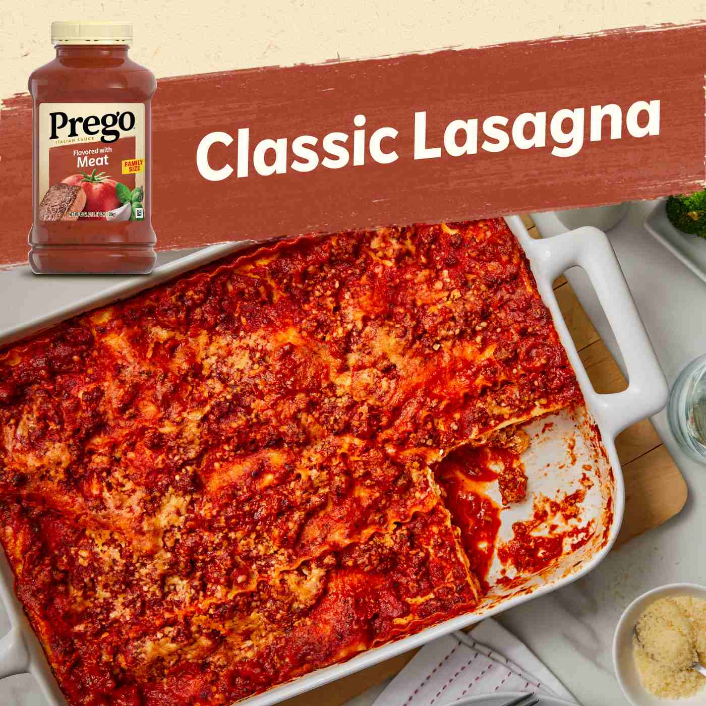 Prego Flavored with Meat Pasta Sauce; image 7 of 9