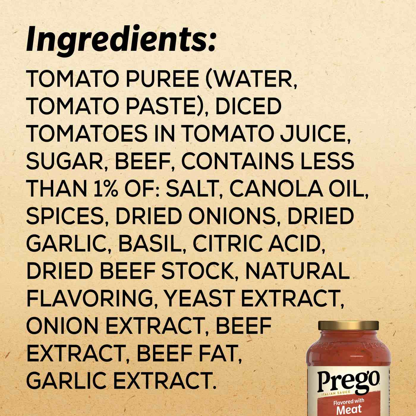 Prego Flavored with Meat Pasta Sauce; image 4 of 8