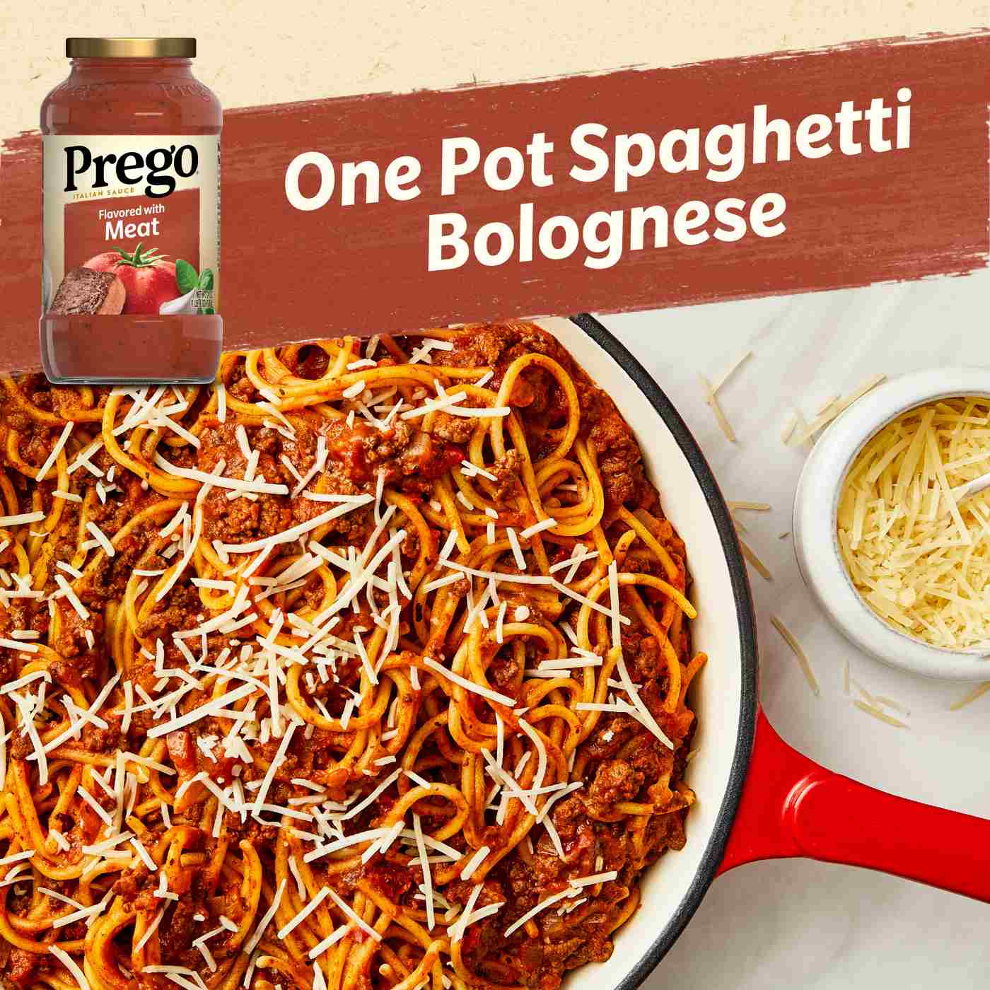 Prego Flavored with Meat Pasta Sauce; image 6 of 8