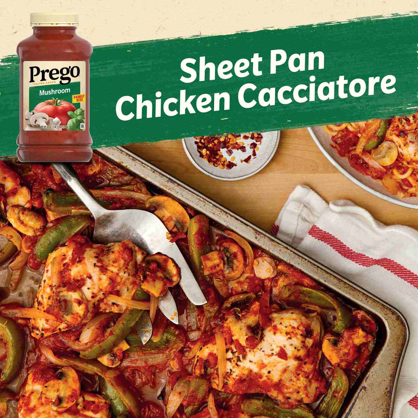 Prego Mushroom Pasta Sauce; image 9 of 9