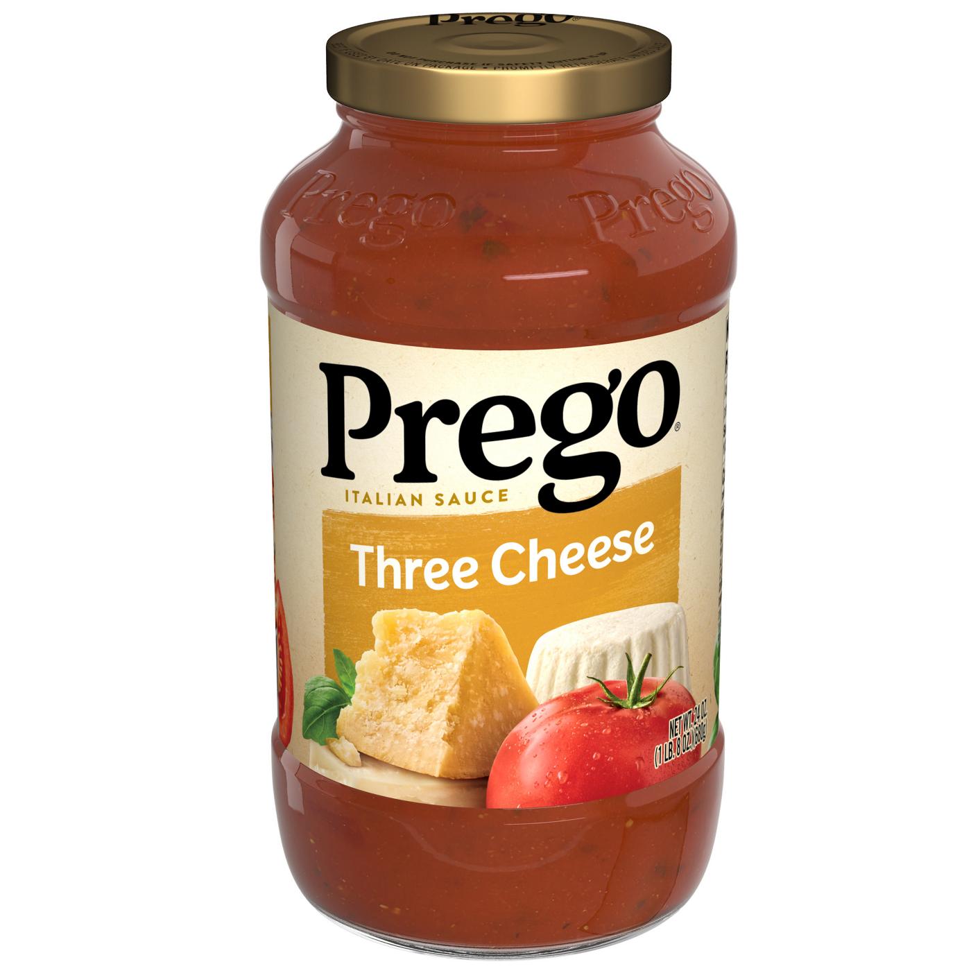 Prego Three Cheese Pasta Sauce; image 1 of 8