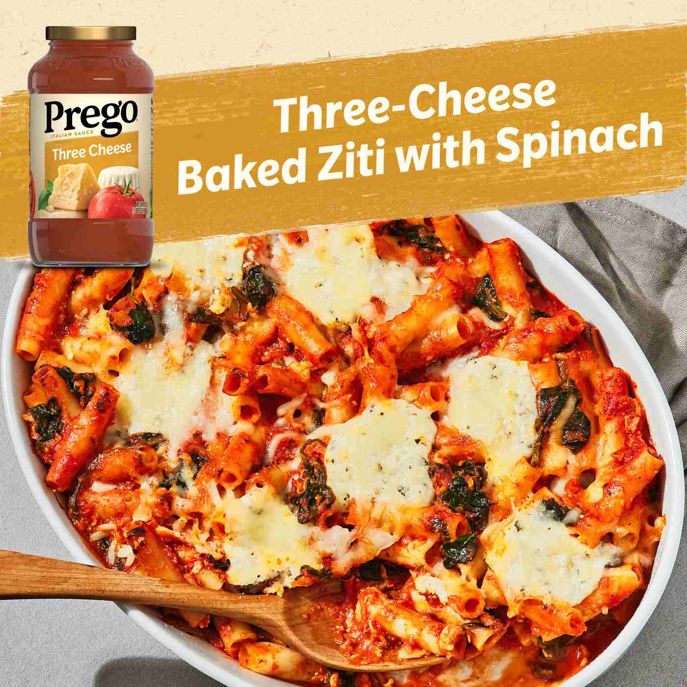 Prego Three Cheese Pasta Sauce; image 6 of 8