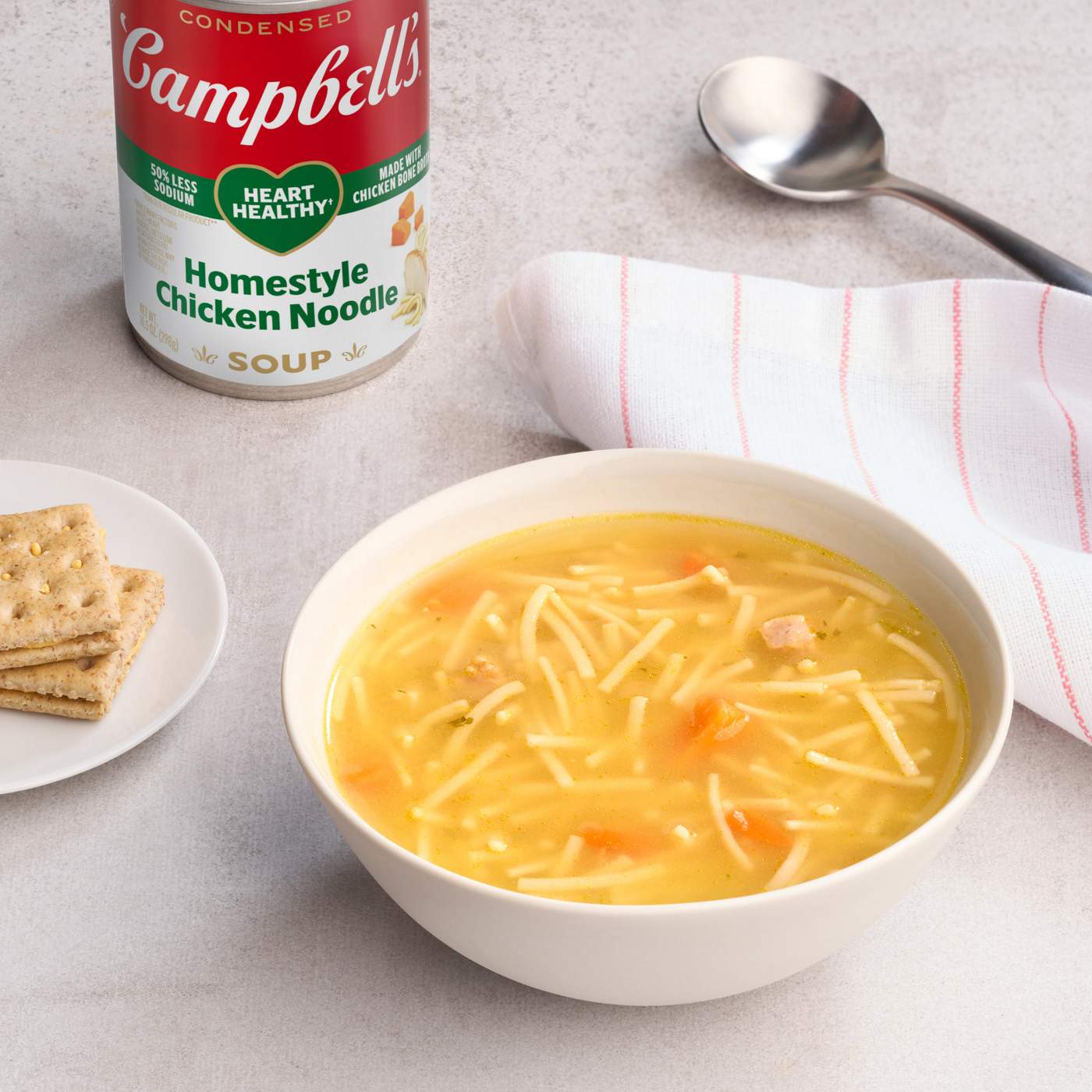 Campbell's Condensed Heart Healthy Chicken Noodle Soup; image 7 of 8