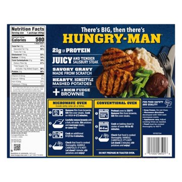 Hungry-Man Salisbury Steak Frozen Meal