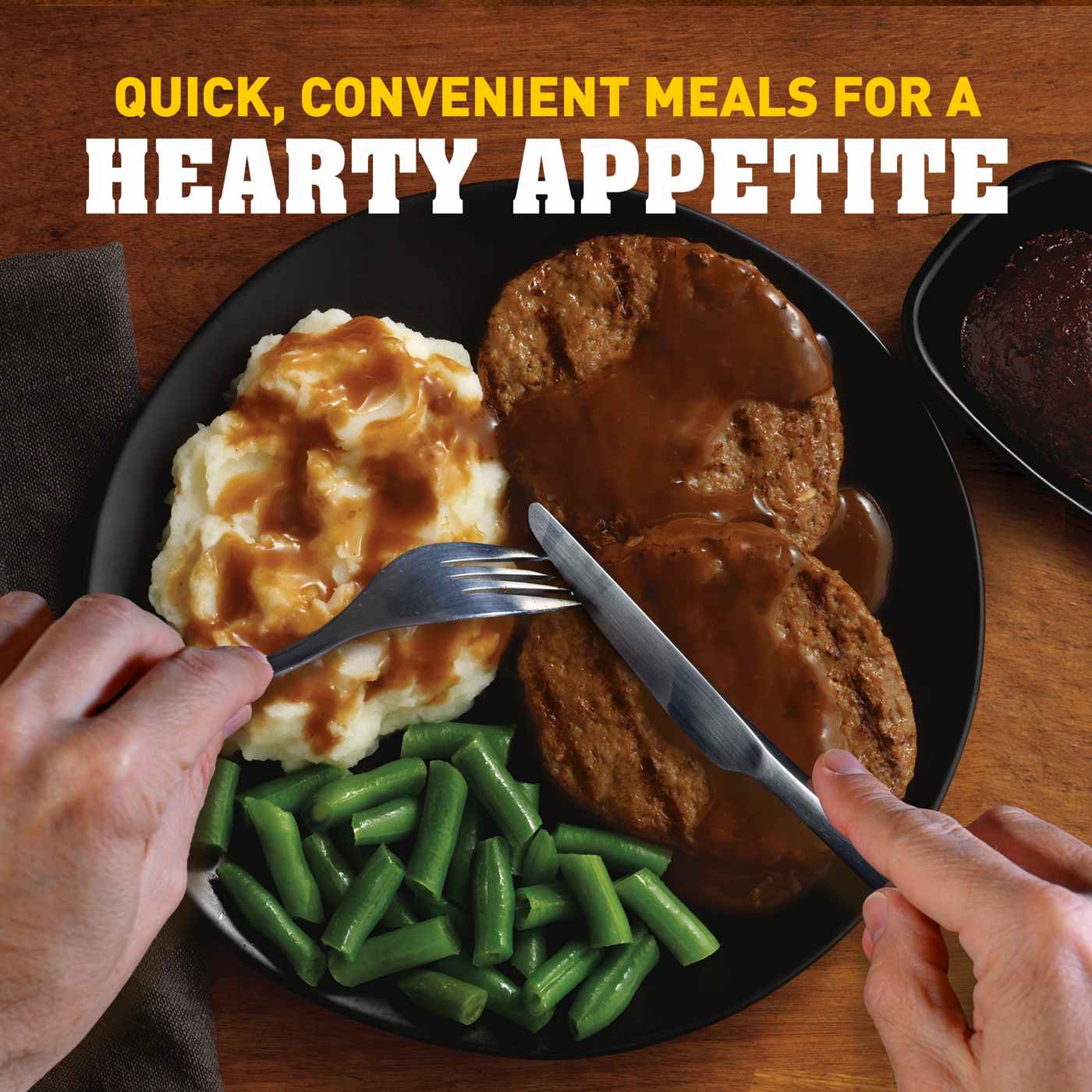 Hungry-Man Salisbury Steak Frozen Meal; image 5 of 5